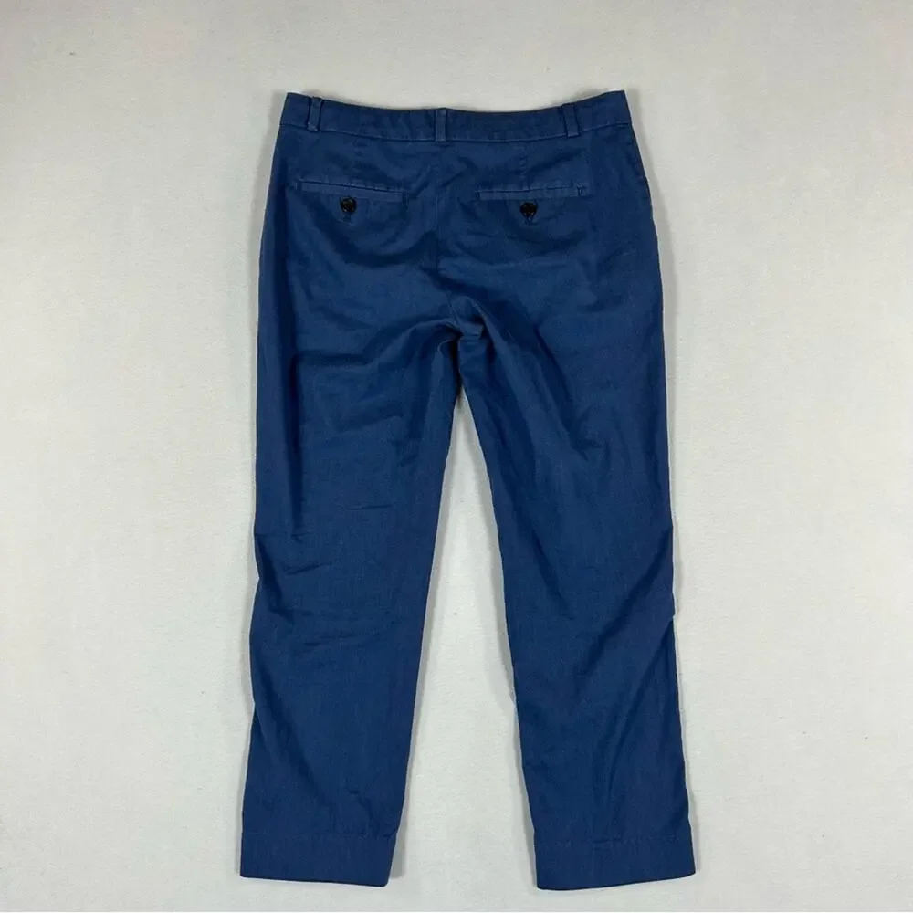 Banana Republic Blue Avery Ponte Pants Women’s 4 Ankle Slim Straight Mid Rise - Picture 3 of 12
